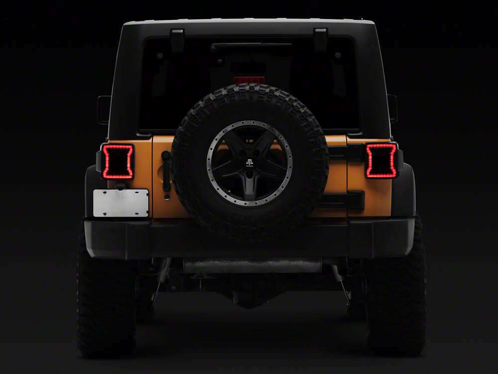 Raxiom Axial Series JL Style LED Tail Lights; Black Housing Raxiom Axial Series JL Style LED Tail Lights; Black Housing