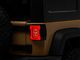 Raxiom Axial Series LED Tail Lights; Black Housing; Smoked Lens (07-18 Jeep Wrangler JK)