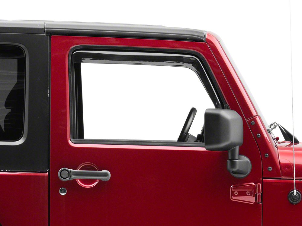 RedRock In-Channel Window Deflectors (07-18 Jeep Wrangler JK