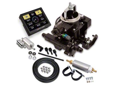 Holley EFI BBD Self-Tuning Fuel Injection System Master Kit; Black (76-86 4.2L Jeep CJ7)