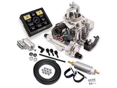 Holley EFI BBD Self-Tuning Fuel Injection System Master Kit; Polished (79-86 4.2L Jeep CJ7)