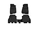 OMAC All Weather Molded 3D Front and Rear Floor Liners; Black (18-24 Jeep Wrangler JL 4-Door, Excluding 4xe)
