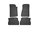 OMAC All Weather Rubber Front and Rear Floor Liners; Black (18-24 Jeep Wrangler JL Rubicon 4-Door, Excluding 4xe)