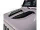 OMAC Decorative Air Flow Intake Hood Vents; Matte Black (07-18 Jeep Wrangler JK w/o 10th Anniversary Hood)