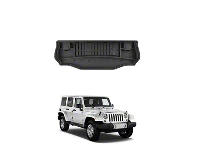 OMAC Premium 3D Cargo Liner; Black (07-18 Jeep Wrangler JK 2-Door w/o Subwoofer)