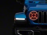 9-Inch RGB LED Headlights with Bluetooth Control; Black Housing; Clear Lens (18-26 Jeep Wrangler JL)