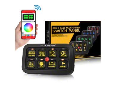 AR-800 Series RGB 8-Gang Multifunction Switch Panel with App (Universal; Some Adaptation May Be Required)