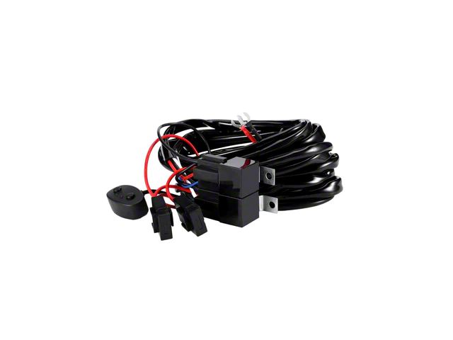 LED Light Bar Wiring Harness; 1-Lead (Universal; Some Adaptation May Be Required)