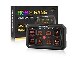 RA80 XL Series RGB 8-Gang Multifunction Switch Panel (Universal; Some Adaptation May Be Required)