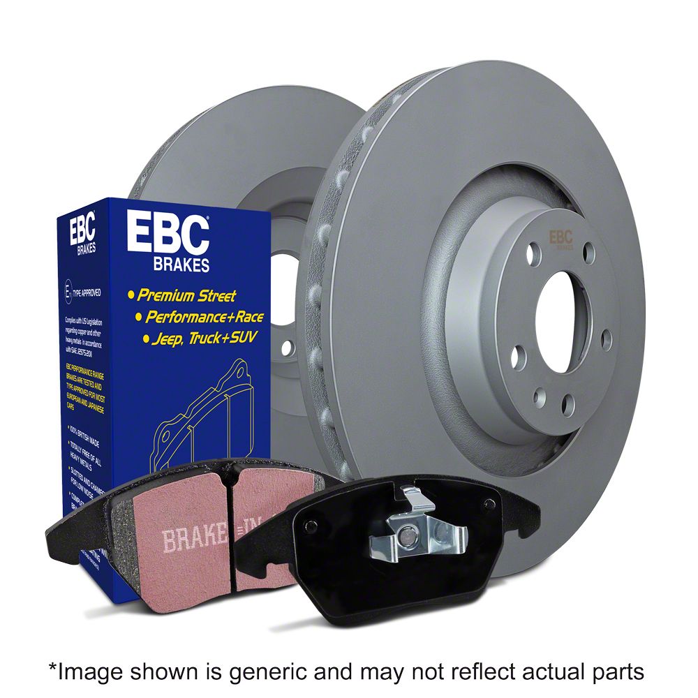 EBC Brakes Jeep Wrangler Stage 20 Ultimax Brake Rotor and Pad Kit; Rear