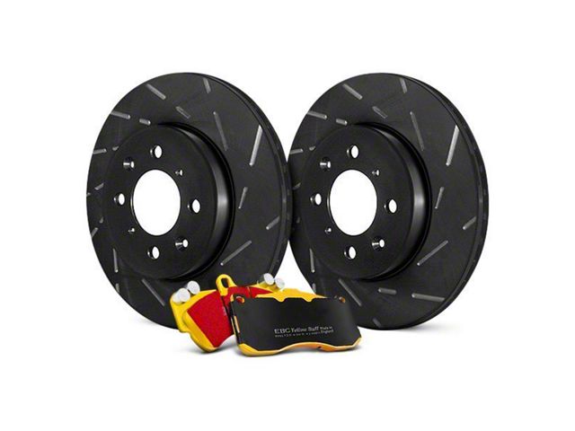 EBC Brakes Stage 9 Yellowstuff Brake Rotor and Pad Kit; Front (07-18 Jeep Wrangler JK w/ 302mm Front Rotors)