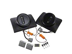 Integrated LED Tail Lights; Black Housing; Smoked Lens (07-18 Jeep Wrangler JK)