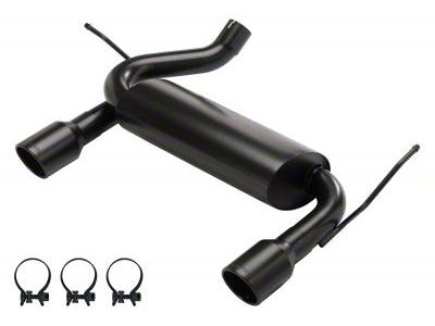Pypes Street Pro Axle-Back Exhaust System with Black Tips (07-18 Jeep Wrangler JK)