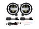 9-Inch LED Headlights with DRL Halo; Black Housing; Clear Lens (20-24 Jeep Gladiator JT)
