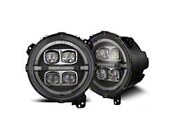 AlphaRex NOVA-Series LED Projector Headlights; Black Housing; Clear Lens (20-23 Jeep Gladiator JT)