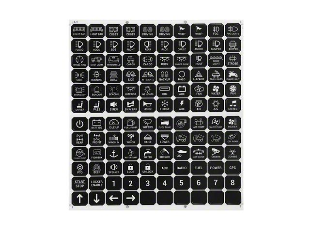120 Universal Stickers for Switch Panels