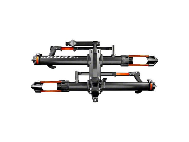 Kuat NV 2.0 2-Inch Receiver Hitch Bike Rack; Carries 2 Bikes; Gray Metallic with Orange Anodize (Universal; Some Adaptation May Be Required)