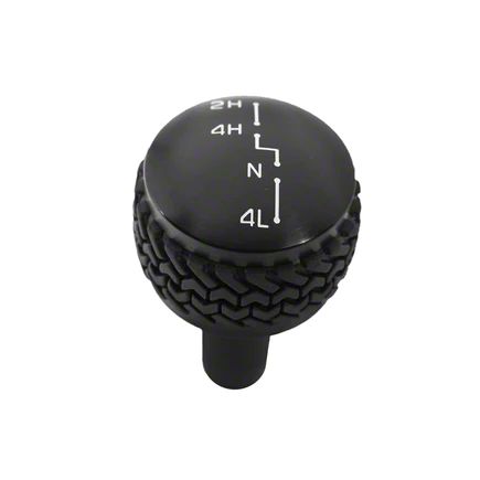 DV8 Offroad Jeep Wrangler 4WD Shifter Knob; Black D-JP-180011-BK (07-18 Jeep  Wrangler JK)