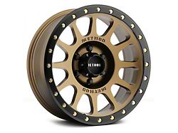 Method Race Wheels MR305 NV Bronze with Matte Black Lip Wheel; 17x8.5 (07-18 Jeep Wrangler JK)