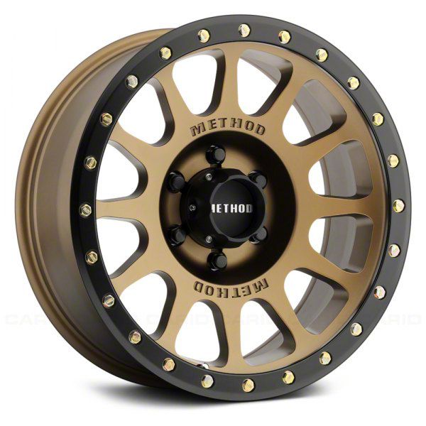 Method Race Wheels Jeep Gladiator MR305 NV Bronze with Matte Black Lip ...