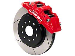 Wilwood AERO6-DM Front Big Brake Kit with 13.38-Inch Slotted Rotors; Red Calipers (18-23 Jeep Wrangler JL)