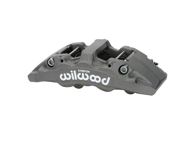 Wilwood AeroDM Forged Six Piston Front Brake Caliper; Driver Side; Anodized (20-24 Jeep Gladiator JT)