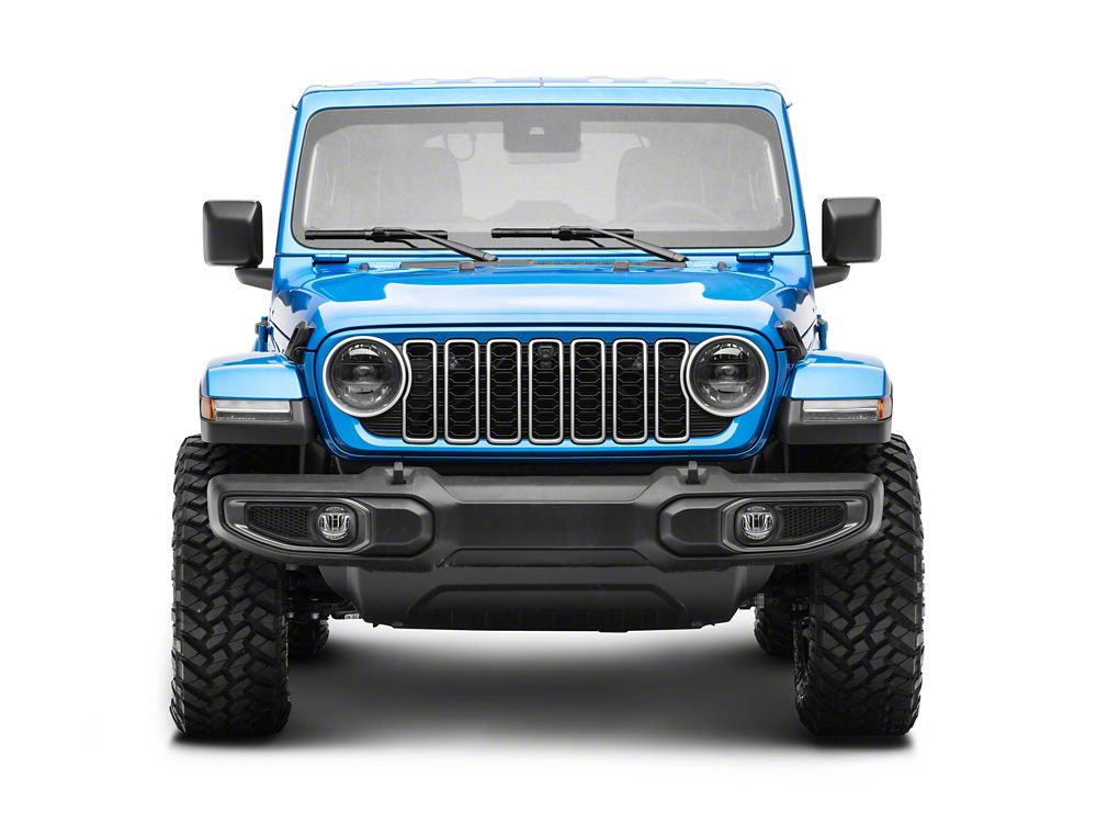 RedRock Fog Light Surround; Gray; Driver Side (18-25 Jeep