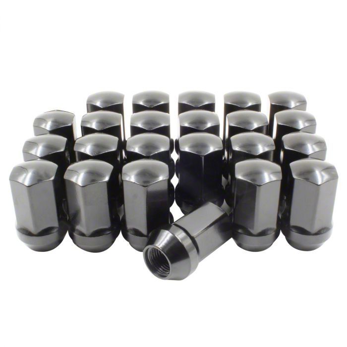 Jeep Wrangler Black Factory Style Lug Nut Kit; 14mm x 1.5; Set of 23 ...