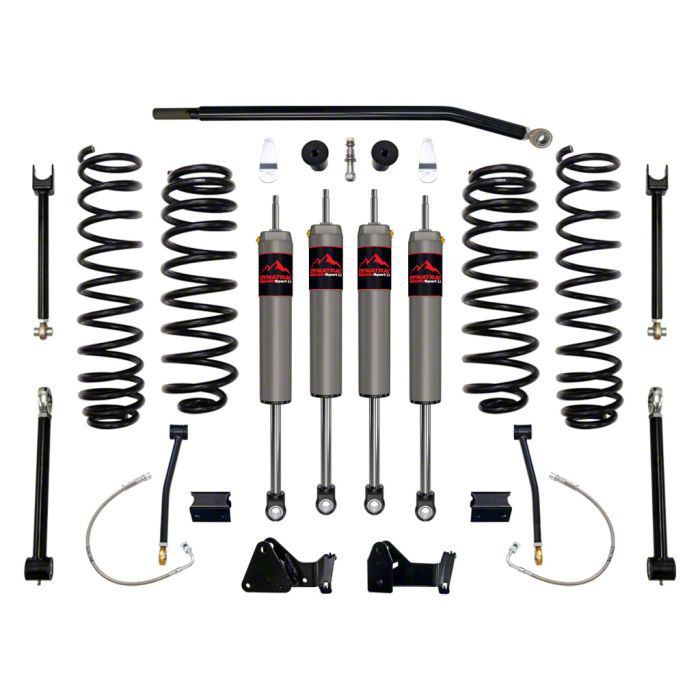 Dynatrac EnduroSport 4.50-Inch Suspension Lift Kit with 2.5 EnduroSport Shocks; Stage 3 (07-18 Jeep Wrangler JK)