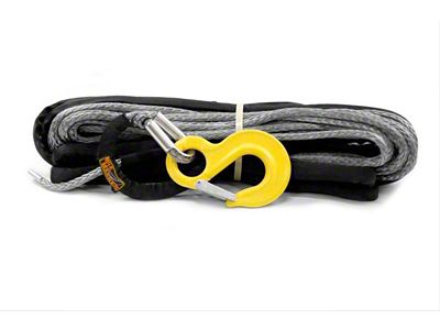 Mile Marker 3/8-Inch x 100-Foot Synthetic Rope; Black and Gray