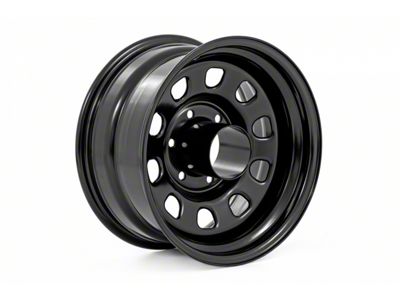 Rough Country Steel Gloss Black Wheel; 15x10 (76-86 Jeep CJ7)