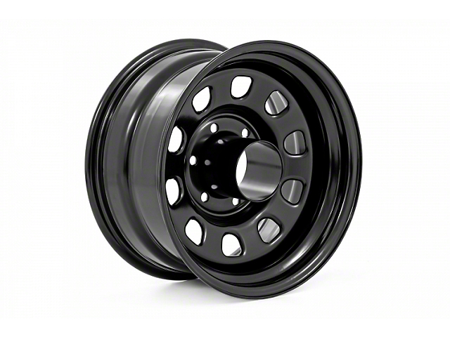Rough Country Steel Gloss Black Wheel; 16x8 (07-18 Jeep Wrangler JK)