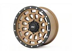 Rough Country 87 Series Simulated Beadlock Bronze Wheel; 17x8.5 (87-95 Jeep Wrangler YJ)