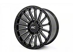 Rough Country One-Piece Series 97 Gloss Black Wheel; 17x9 (97-06 Jeep Wrangler TJ)