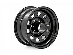 Rough Country Steel Gloss Black Wheel; 15x8 (84-01 Jeep Cherokee XJ)
