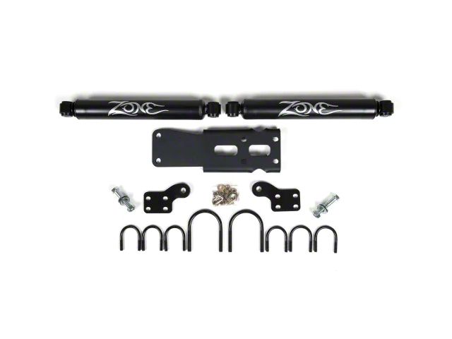 Zone Offroad Nitro Dual Steering Stabilizers for 4+ Inch Lift (07-18 Jeep Wrangler JK)