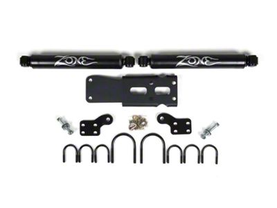 Zone Offroad Nitro Dual Steering Stabilizers for 4+ Inch Lift (07-18 Jeep Wrangler JK)