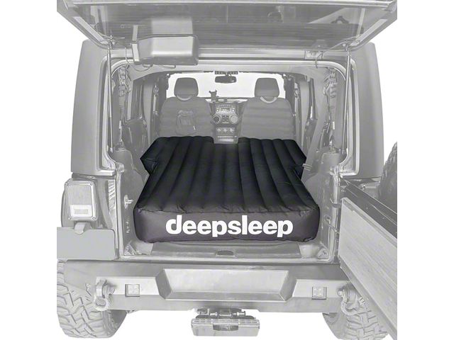 deepsleep Air Mattress with Inflation Pump; Overland Cloth (07-24 Jeep Wrangler JK & JL 4-Door, Excluding 4xe)