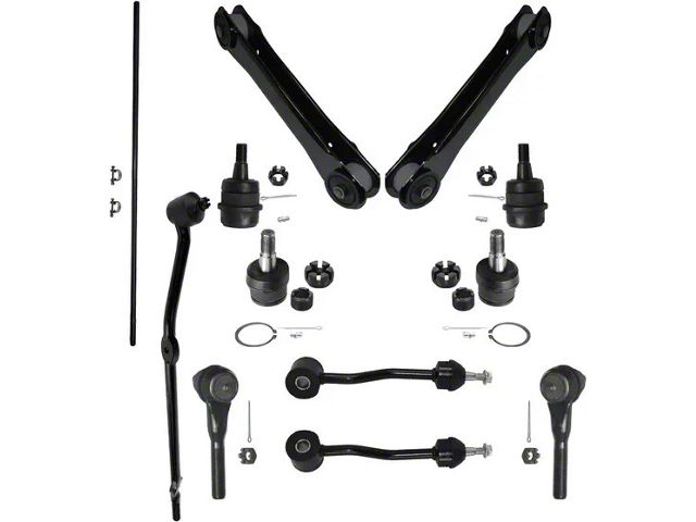 Front Lower Control Arms with Tie Rods and Ball Joints (97-06 Jeep Wrangler TJ)