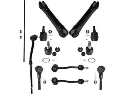 Front Lower Control Arms with Tie Rods and Ball Joints (97-06 Jeep Wrangler TJ)