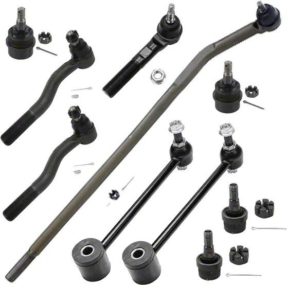 Jeep Wrangler Tie Rods, Ball Joints and Sway Bar Links Kit (0718 Jeep