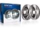 Vented Brake Rotor, Pad, Brake Fluid and Cleaner Kit; Front and Rear (07-18 Jeep Wrangler JK)