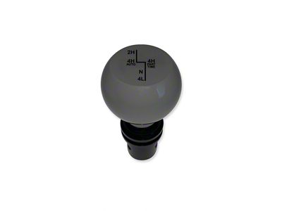 American Brothers Design Transfer Case Shift Knob with Engraved Shift Pattern; Black (20-23 Jeep Gladiator JT)