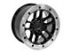 Defiant Wheels DF01 Gloss Black Machined Wheel; 17x8.5 (07-18 Jeep Wrangler JK)