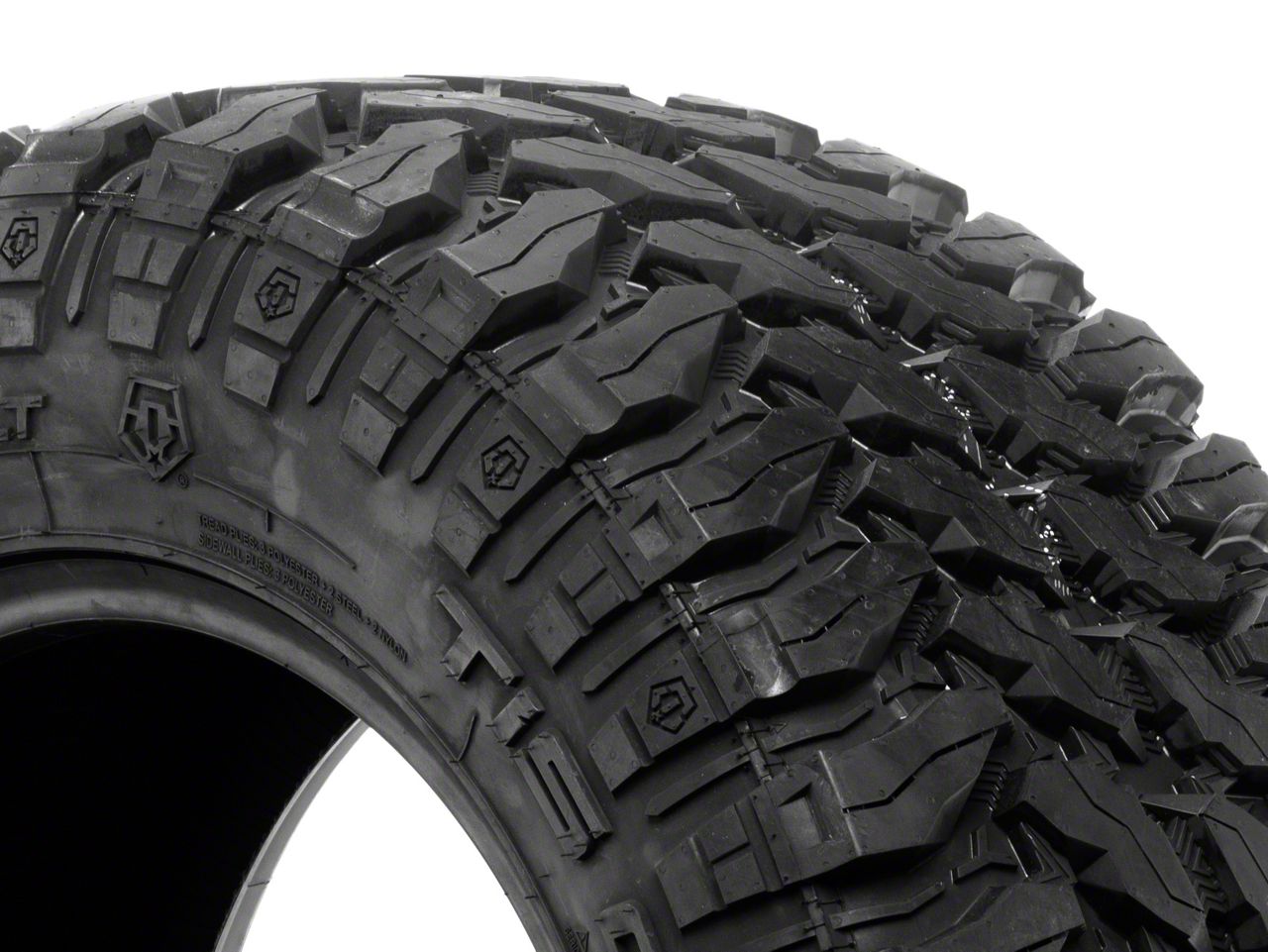 Hercules Tires Jeep Gladiator TIS Offroad TT1 Mud Terrain Tire 98534 (35" 35x12.50R18) Free