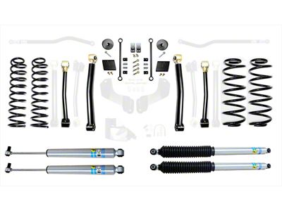 EVO Manufacturing 2.50-Inch Heavy Duty Enforcer Stage 3 Suspension Lift Kit with Bilstein Shocks (18-24 Jeep Wrangler JL, Excluding 4xe & EcoDiesel)