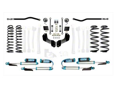 EVO Manufacturing 2.50-Inch Heavy Duty Enforcer Stage 4 Suspension Lift Kit with King 2.0 Shocks (18-24 Jeep Wrangler JL, Excluding 4xe & EcoDiesel)