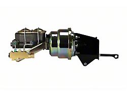 LEED Brakes 7-Inch Dual Power Booster with Side Mount 1-Inch Bore Master Cylinder; Zinc Finish (76-86 Jeep CJ7 w/ Front Disc & Rear Drum Brakes)