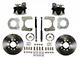 LEED Brakes Rear Disc Brake Conversion Kit with Vented Rotors; Zinc Plated Calipers (87-01 Jeep Cherokee XJ)