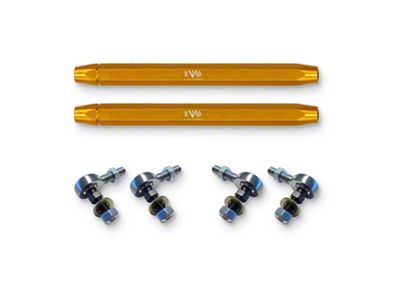 EVO Manufacturing HD Rear Sway Bar Links; 13.50 to 14.90-Inch Length Range (20-24 Jeep Gladiator JT)